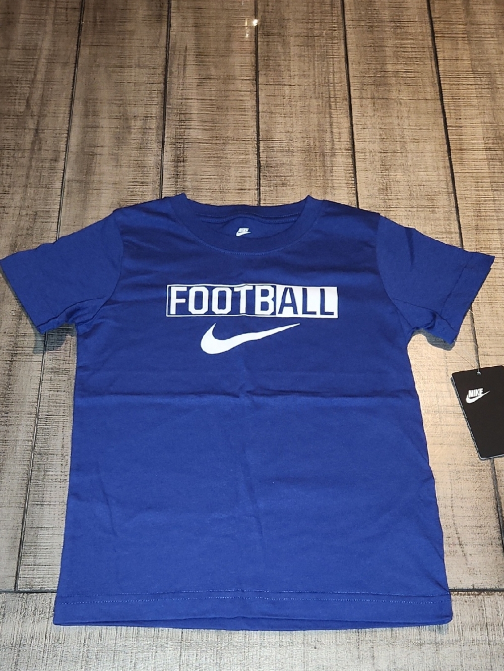 NWT Nike Royal Blue Football Logo Tee